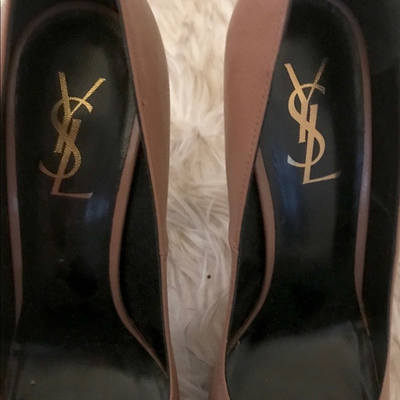 Yes Saint Laurent Tribute heel Sz 8.5 Color Nude - Picture 4 of 8
